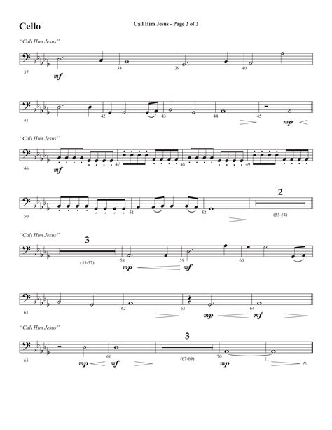 Call Him Jesus Choral Anthem Satb Cello Sheet Music Pdf Semsen Music