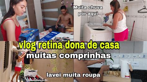 Vlog Rotina Dona De Casa Lavei Muitas Roupas Muita Chuva Por Aqui