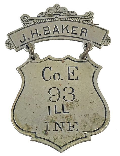 Civil War Illinois Infantry Ladder Badge Ejs Auction And Appraisal