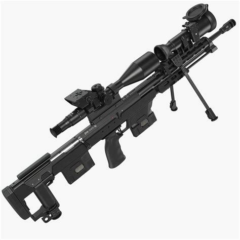 Sniper Rifle Dsr D Model Fbx Obj Max Free D