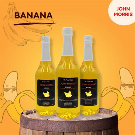 Jual JOHN MORRIS Premium Flavoured Syrup Banana 1000 Ml Sirup Rasa