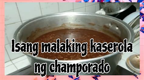 Champorado Para Sa Malamig Na Panahon Youtube