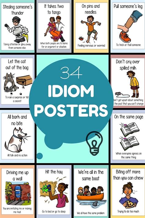 Idiom Posters Idioms Posters English Writing Skills Idioms