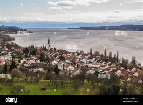 view  sipplingen  lake constance stock photo alamy