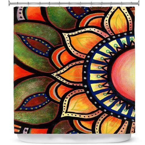 East Urban Home Sunburst Single Shower Curtain Wayfair