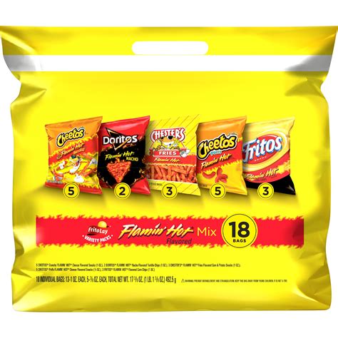 Frito Lay Flamin Hot Mix Variety Pack Smartlabel™