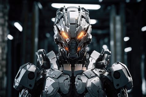 Premium Ai Image A Person Wearing A Robot Garment