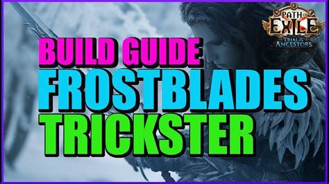 Poe 322 Frost Blades Trickster Build Guide Clear Your Delirium Maps