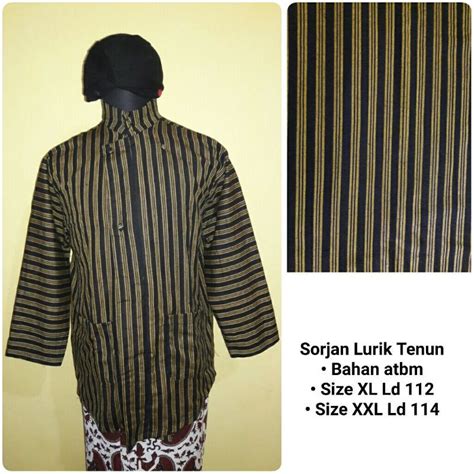 Jual Baju Sorjan Tradisional Jawa Shopee Indonesia