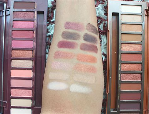 Samantha Jane Urban Decay Naked Cherry Vs Naked Heat Swatch Comparisons