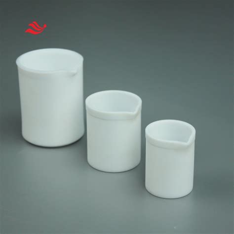 PTFE 100ml Beaker Opaque High Temperature Resistant Low Blank Value