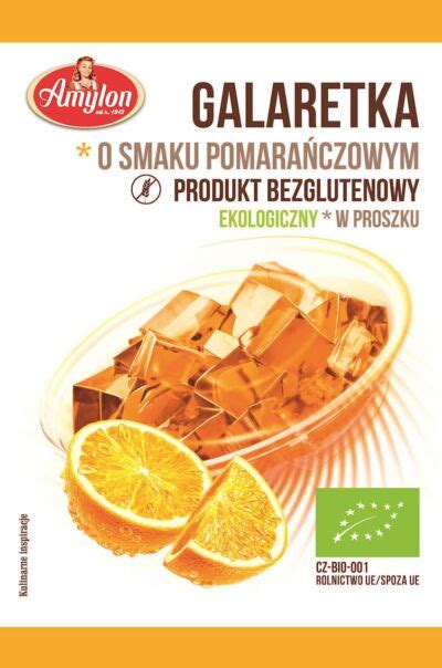 Galaretka o smaku pomarańczowym BIO 40g Amylon Santini