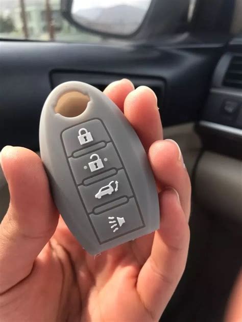 Silicone Button Car Key Fob Cover For Nissan Maxima Altima Sentra