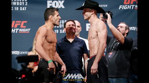 Ufc On Fox Weigh Ins Rafael Dos Anjos Vs Donald Cerrone Youtube