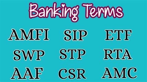 Full Forms Of Banking Terms You Should Know Bank Related Full Forms