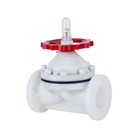 Wholesale Industrial Pvdf Flange Type Diaphragm Valve Dn