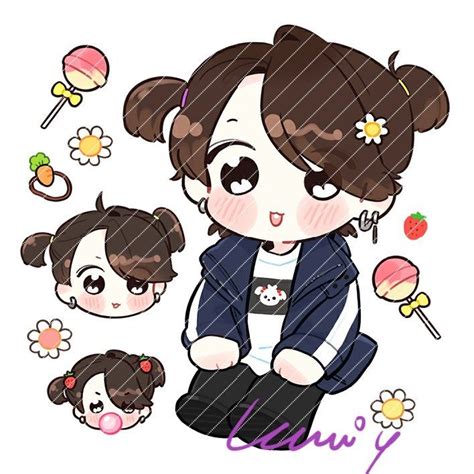 베니🐰🐚 On Twitter Bts Chibi Chibi Bts Fanart