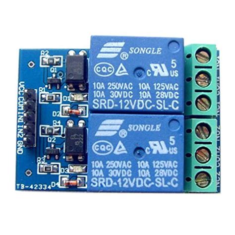 Buy Ben Gi 12v 10a 2 Channel Relay Module With Optocoupler For Pic Avr