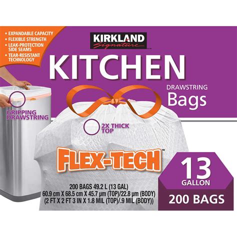 Bolsa De Basura L Pz Kirkland Signature Flex Tech Cst