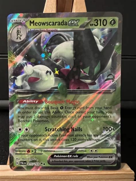 POKÉMON CARD Meowscarada ex 015 193 Scarlet Violet Paldea