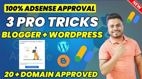 Fast AdSense Approval Tricks 2023 Google AdSense Approval For Blogger