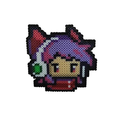 Arcade Ahri Perler Bead Sprite League Of Legends Etsy