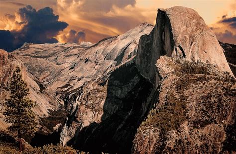 Premium Photo Half Dome And El Capitan In Yosemite Nationalpark