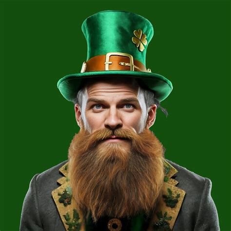 Premium Ai Image Aigenerated Image Of Beard Man Wears A Leprechauns