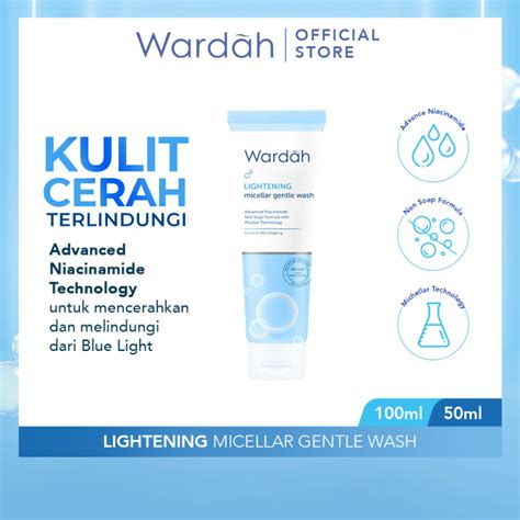 Wardah Lightening Micellar Gentle Wash Facial Wash Dengan Advanced