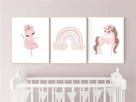 Ballerina Nursery Wall Art Ballerina Prints for Nursery Baby - Etsy