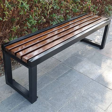 Backless Metal Garden Bench Uk