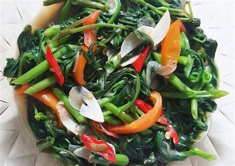 Resep Tumis Kangkung Saus Tiram Oleh Joe Dhevi Elt Ratnasarie The