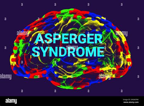 Aspergers Syndrome Conceptual Illustration Stock Photo Alamy