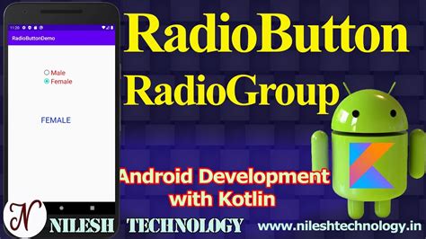 Radio Buttons And Radio Group Android Studio With Kotlin Youtube