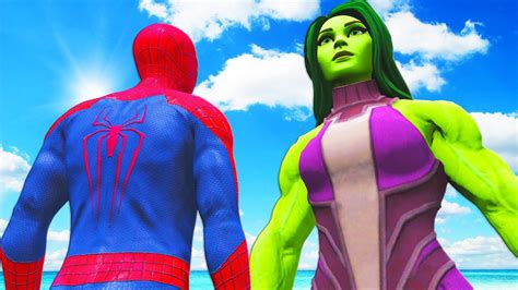 The Amazing Spider Man Vs She Hulk Youtube