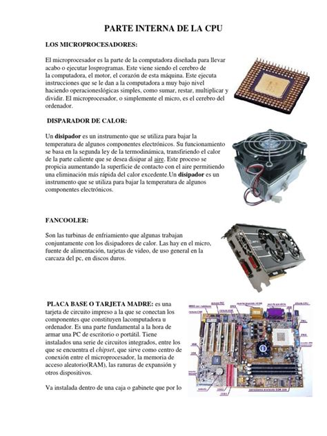 Parte Interna De La Cpu