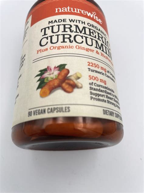 NatureWise Curcumin Turmeric 2250mg 95 Curcuminoids 90 Count Pack