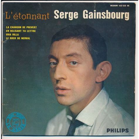 Serge Gainsbourg Ep La Chanson De Pr Vert En Relisant Ta Lettre