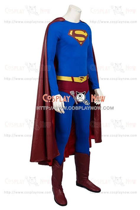 Superman Clark Kent Costume For Superman Returns Cosplay jumpsuit