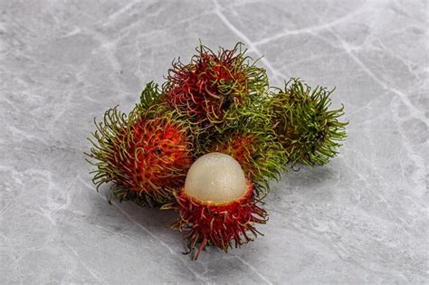 Premium Photo Sweet Juicy Tropical Exotic Fruit Rambutan