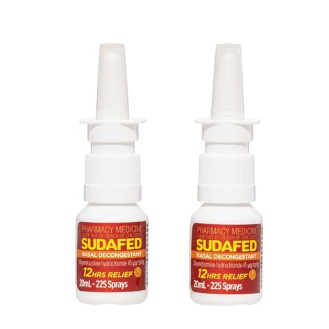 Buy Sudafed Nasal Spray Pump Twin Pack Online At Chemist Warehouse