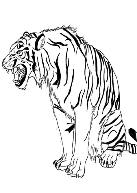 Tigre Para Colorear Dibujosparacoloreareu