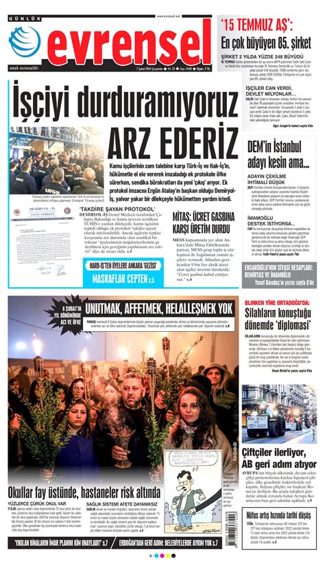 Evrensel Gazetesi Evrensel Man Et Oku Haberler Ubat