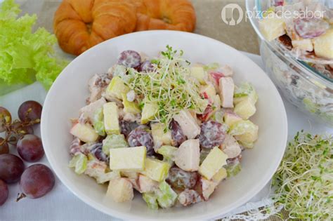 Ensalada de pollo y manzana - Pizca de Sabor