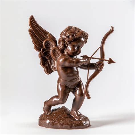 Premium Photo Statue Of Cupid Holding Bow And Arrow