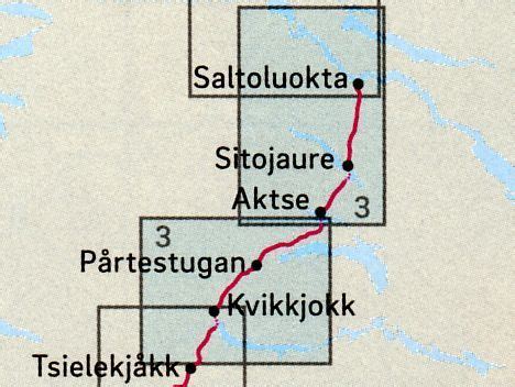 Kungsleden Karta Guide Saltoluokta Kvikkjokk