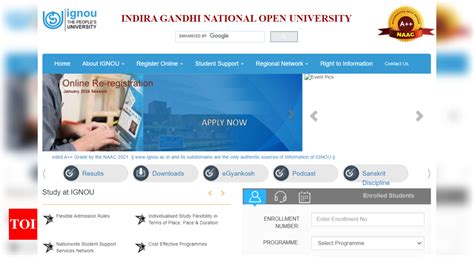 Ignou Bed Phd Entrance Test Results Out At Ignou Ac In Direct