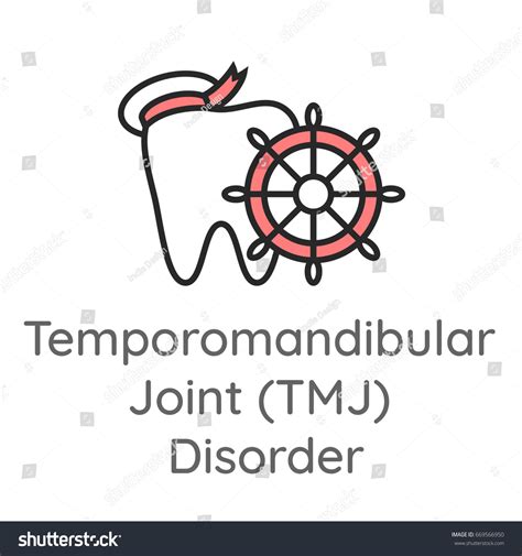 Temporomandibular Joint Disorder Tmj Tooth Ship Stock Vector Royalty