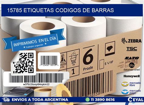 15785 Etiquetas Codigos De Barras Rollos Zebra