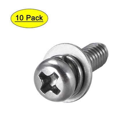 M X Mm Stainless Steel Phillips Pan Head Machine Screws Bolts